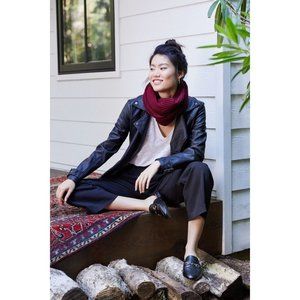 Max Studio Faux Leather Moto Jacket